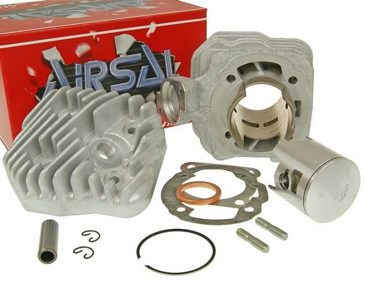 Zylinderkit Airsal T6-Racing 69,7ccm 47,6mm für Peugeot Hercules stehend AC Limbo TKR Speedfight