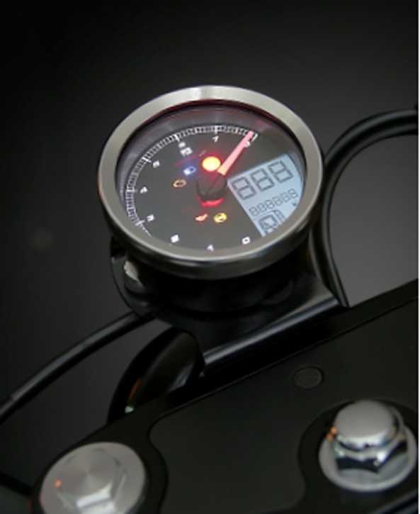 Tachometer Drehzahlmesser Koso für Yamaha XV950 Bolt SCR950 Chrom Ring