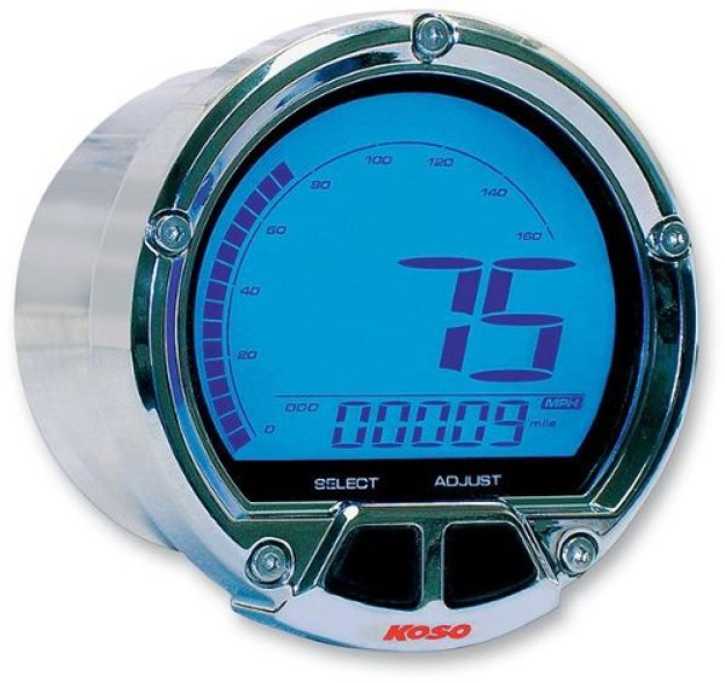 Tachometer Koso LCD DL-02S D55 260 Km/h