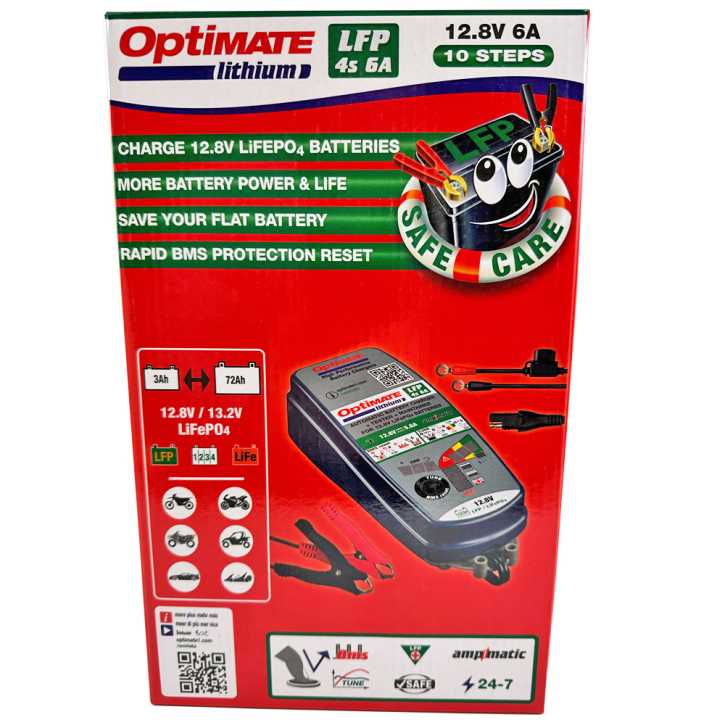 Ladegerät Batterieladegerät Optimate Lithium 4S 6A Universal Test Wartungsgerät