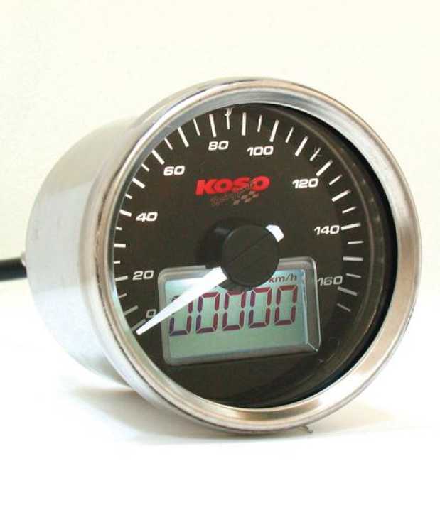 Tachometer Koso D55 GP Style Kilometerzähler 160 Km/h