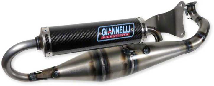 Auspuff Rennauspuff Giannelli Shot V4 CE Minarelli Liegend für Yamaha MBK Aerox