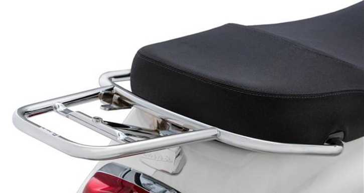 Gepäckträger Topcase Träger Gepäckbrücke Chrom hinten für Vespa LX LXV, für PIAGGIO original Top Case