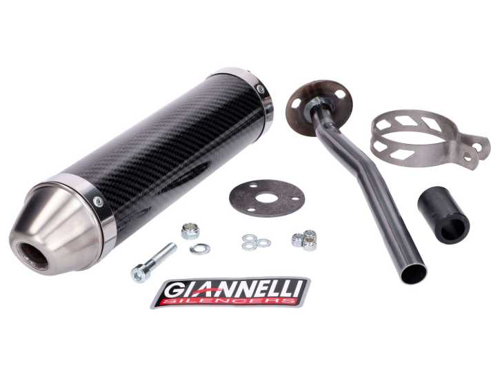 Endschalldämpfer Giannelli Carbon für Yamaha DT 50 R 98-03, MBK X-Limit 98-03
