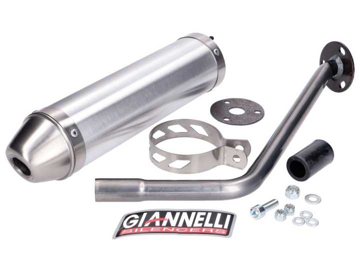 Endschalldämpfer Giannelli Aluminium für Peugeot XP6 SM 50 2006-2007, Motorhispania Furia Max 50