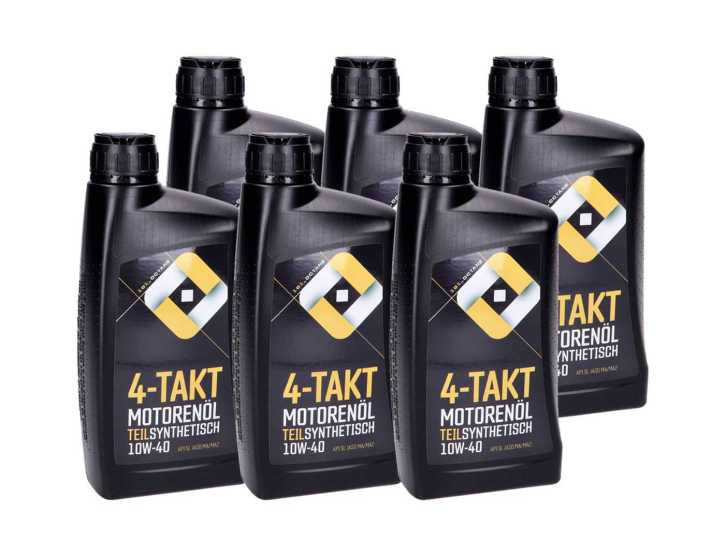 4-Takt Motoröl 101 Octane teilsynthetisch 10W40 - 6x 1 Liter Öl