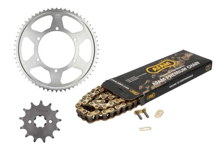 Kettensatz AFAM 13/60 Zähne für Aprilia RS125 11-, RS4 125 11-, Tuono 125 17-