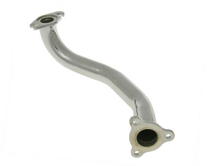 Auspuffkrümmer lang Naraku ungedrosselt Chrom für Explorer, Generic, Keeway, Sachs