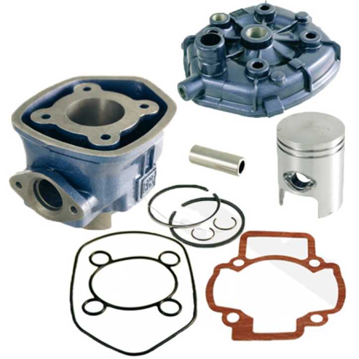 Zylinder RMS Blue Line Sport Gilera Piaggio 50 LC mit Zlinderkopf 5 Eck