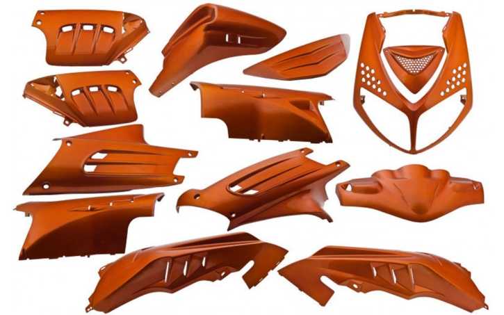 Verkleidungsset 13 teilig Orange Metallic Peugeot Speedfight