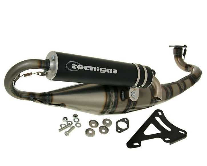 Auspuff Tecnigas TRIOPS für Minarelli liegend 50ccm 2T Yamaha Aerox MBK Nitro bis 2012