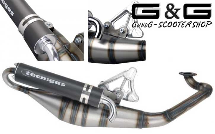 Auspuff Tecnigas TREK Minarelli Stehend BWS BOOSTER STUNT