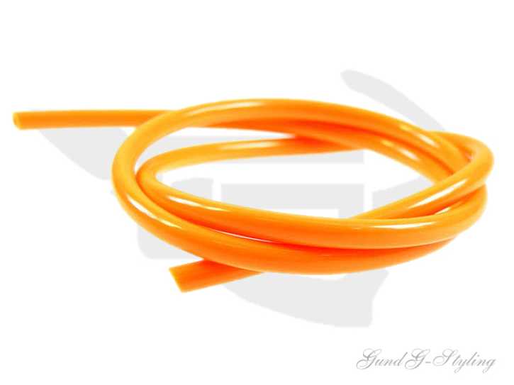 Benzinschlauch Farbig 1m Länge 5mm Innendurchmesser neon-orange