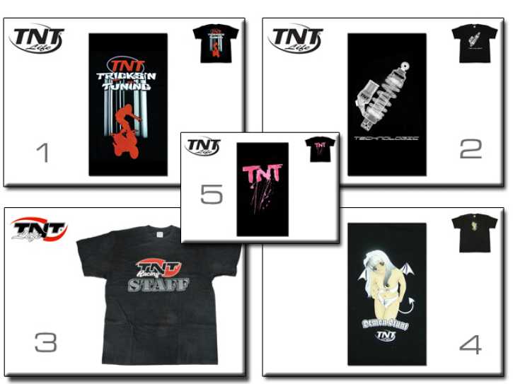 T-Shirt TNT Life 5-Designs ( M-L-XL )