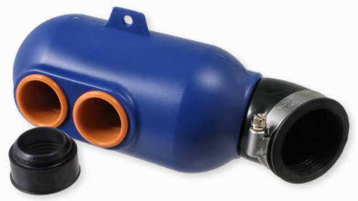 Luftfilter Powerfilter Airbox Twin Slot StylePro Anschluss 28 35 blau