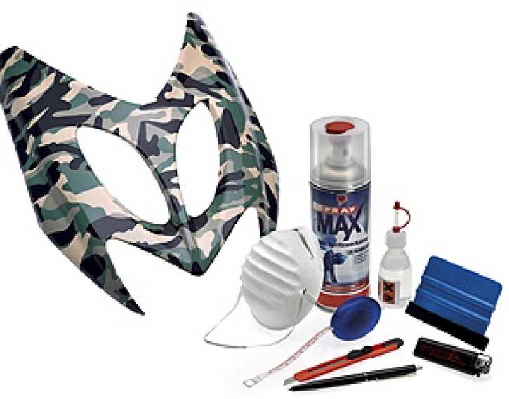 Folien-Designset inkl. Zubehör 3m²