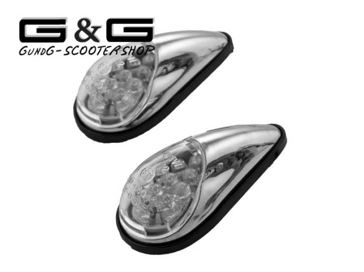 LIGHTDELUX Ersatz für 2 X LED Blinker Seitenblinker Blinkleuchte Kotflügel- Blinker Black Vision mit E-Prüfzeichen Links Rechts V-1707087 : :  Auto & Motorrad