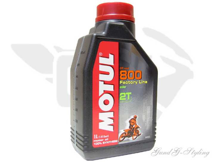 Öl Motul 800 Zweitaktöl Vollsynthetisch Factoy Line 1 Liter