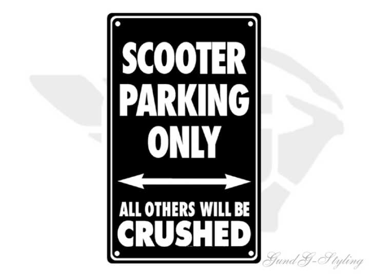 Parkschild PVC "Scooter Parking Only"