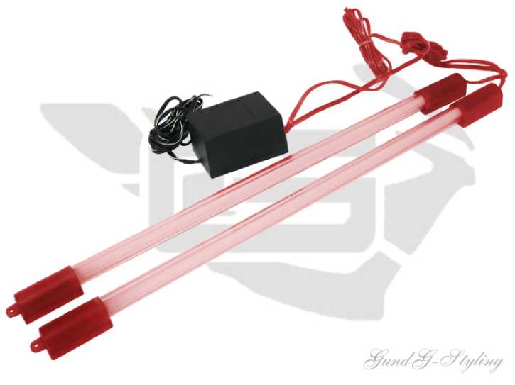 Neonröhren mit Inverter rot Universal einsetzbar 2 Stück 30 cm