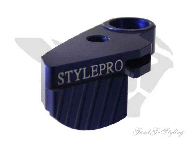Chokehebel StylePro CNC blau-eloxiert