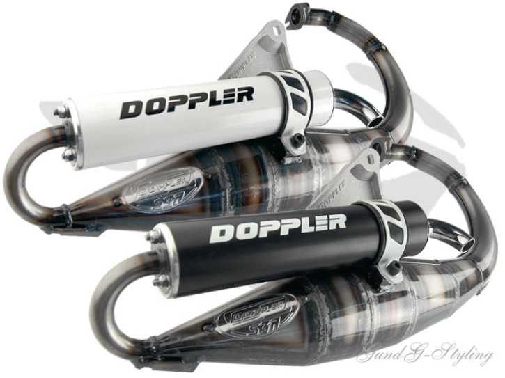 Auspuff Doppler S3R Evolution Sportauspuff für Minarelli Stehend