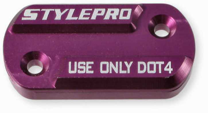Bremsflüssigkeitsdeckel StylePro Racing Senda Speedfight AJP SMT violett-eloxiert