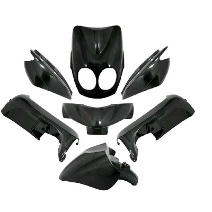 Verkleidungsset Verkleidung YAMAHA NEOS MBK OVETTO AB 07 schwarz-metallic