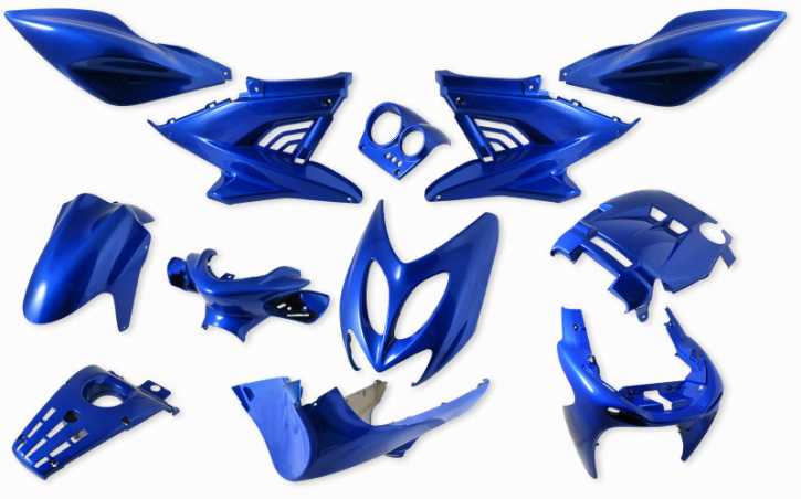 Verkleidungsset 12 teilig Blau Metallic Yamaha Aerox MBK Nitro