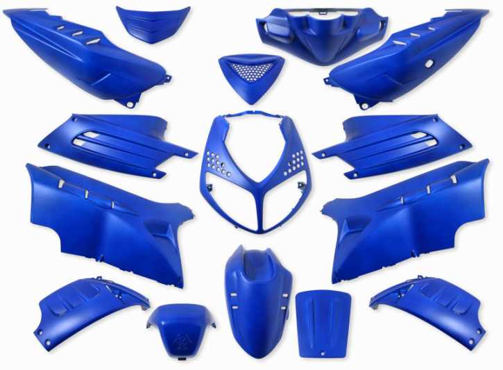 Verkleidungsset Blau Matt für Peugeot Speedfight 15 teilig