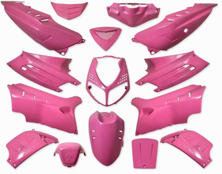 Verkleidungsset Pink für Peugeot Speedfight 15 teilig