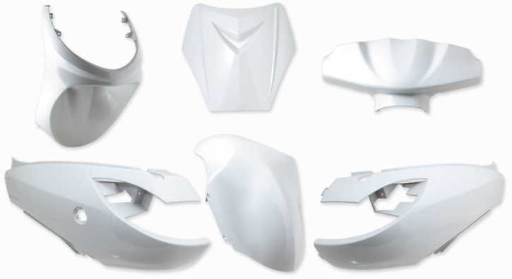 Verkleidungsset Weiß Glänzend 6 Teilig für Peugeot VivaCity