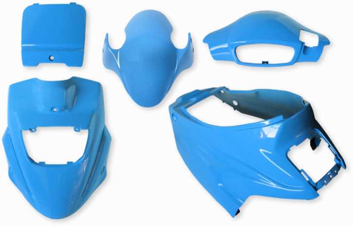 Verkleidungsset Ice Blau hellblau für neues Modell PGO Big Max - Hot 50