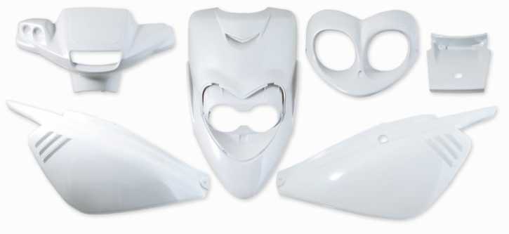 Verkleidungsset Weiß Metallic StylePro Booster / Bw's NG 6-Teili
