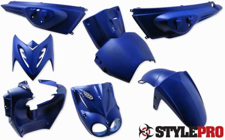 Verkleidungsset Blau Matt Stylepro Yamaha Slider MBK Stunt ab BJ