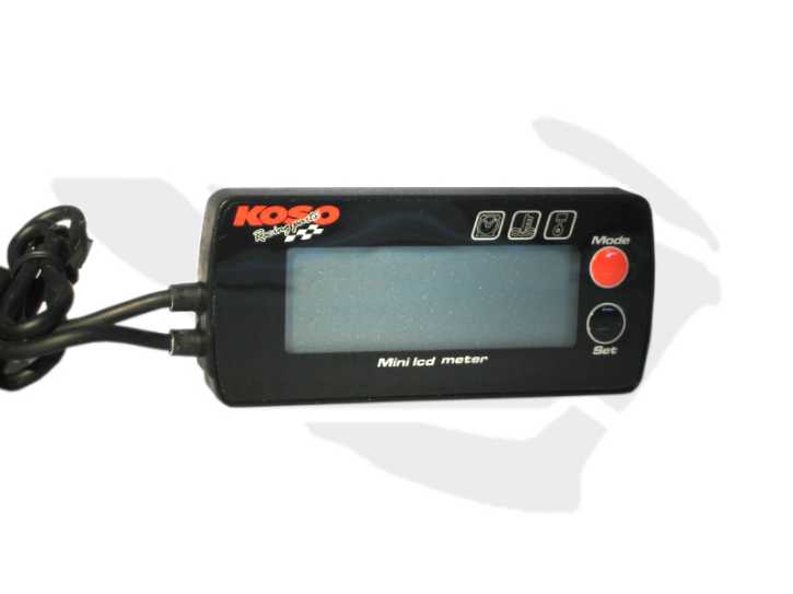 Koso LCD Digital Drehzahl + Temperaturmesser