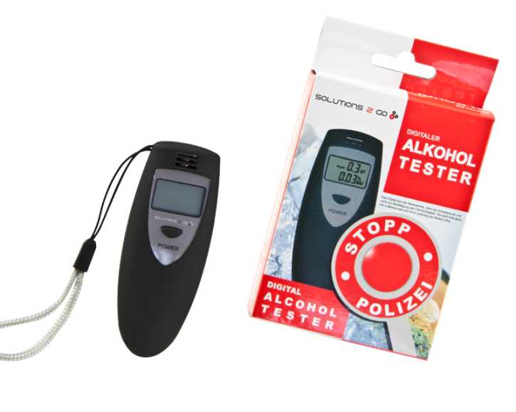 Neuheit: MOBISET Digital Alkoholtester, LCD-Anzeige