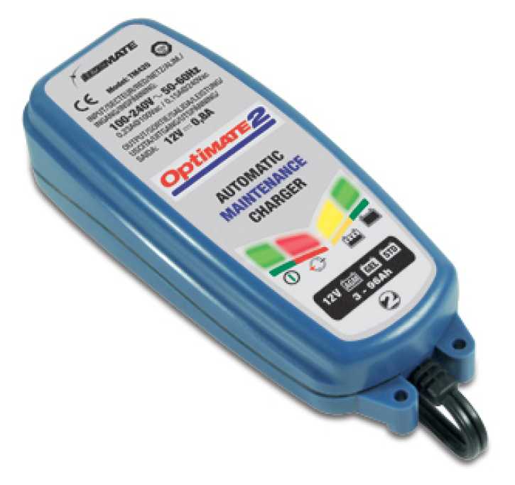 Batterieladegerät TecMate Optimate 2 Batteriekapazität von 3 - 9