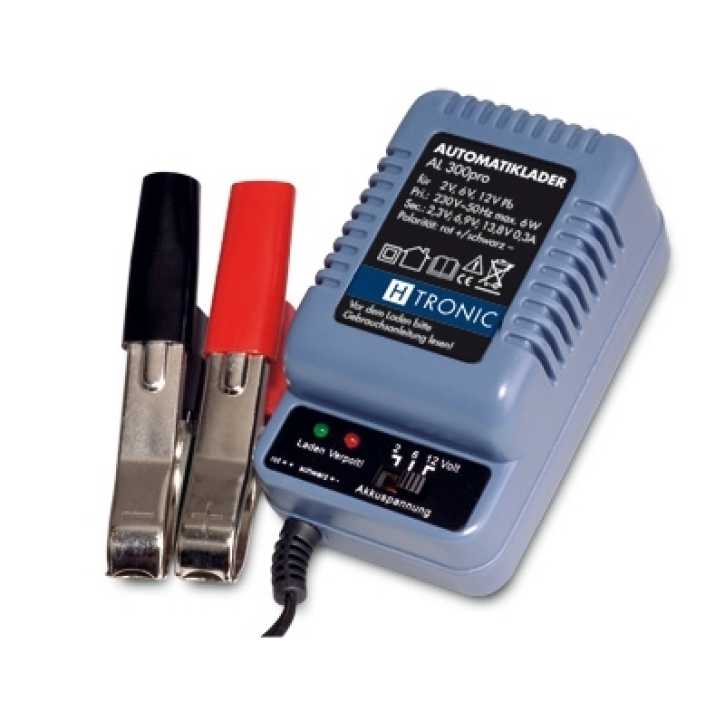 BATTERIE LADEGERÄT H-TRONIC AL 300 Pro für 2-6-12V BATTERIEN