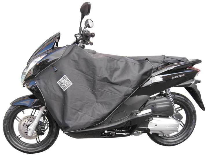 Beinschutz Wind und Wetter Schutz Schwarz Honda PCX 125