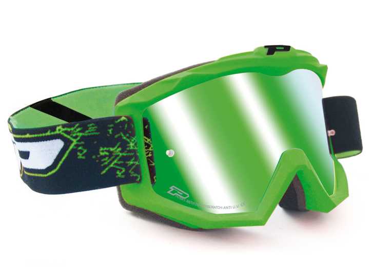 MX-Brille ProGrip 3204 FLUO MATT grün/weiß