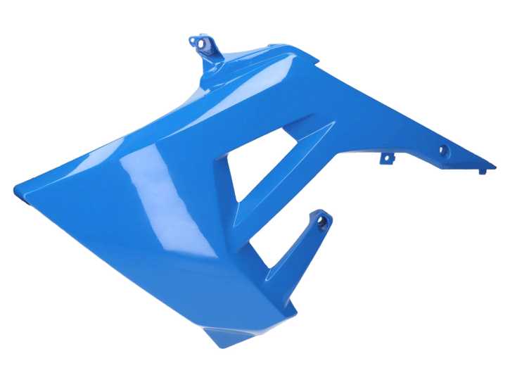 Tankverkleidung links OEM blau für Derbi Senda R 50, Senda SM 50 X-Treme Euro4 2018-