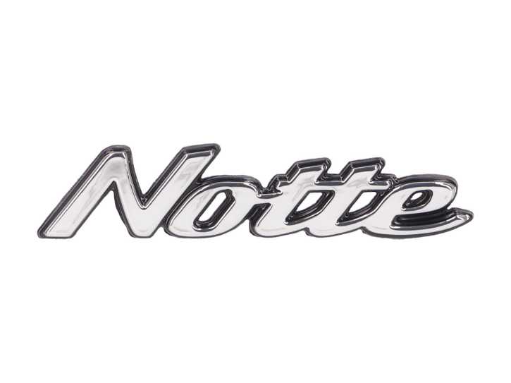 Schild / Schriftzug "Notte" für Vespa GT, GTS, GTV, Sprint