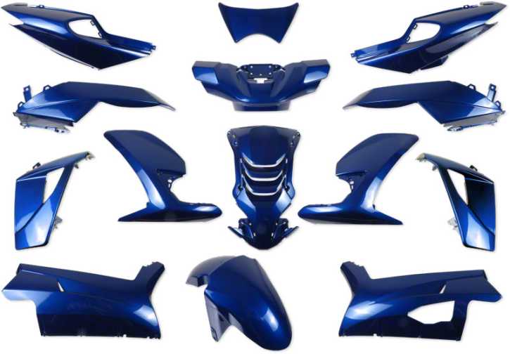 Verkleidungsset Verkleidung Verkleidungsteile Blau für Peugeot Speedfight 4