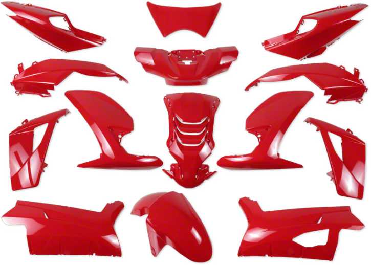 Verkleidungsset Verkleidung Verkleidungsteile Rot für Peugeot Speedfight 4
