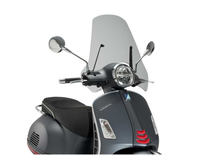 Windschild Puig GTS Touring smoke für Vespa GTS 300 2008 - 2016 E3, HPE 2019 E4