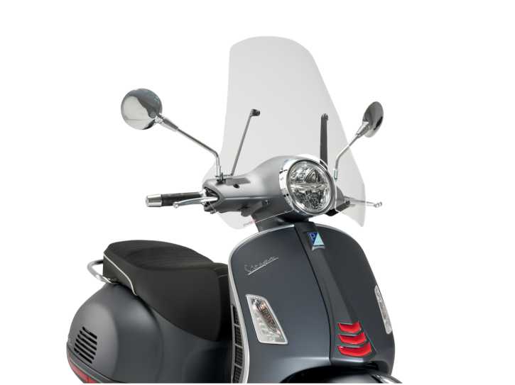 Windschild Puig GTS Touring klar für Vespa GTS 300 2008 - 2016 E3, HPE 2019 E4