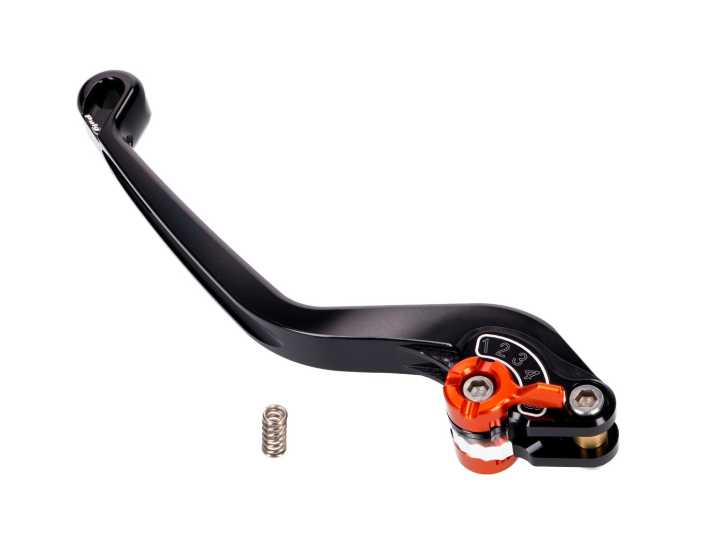 Kupplungshebel / Bremshebel Puig 2.0 hinten einstellbar - schwarz orange