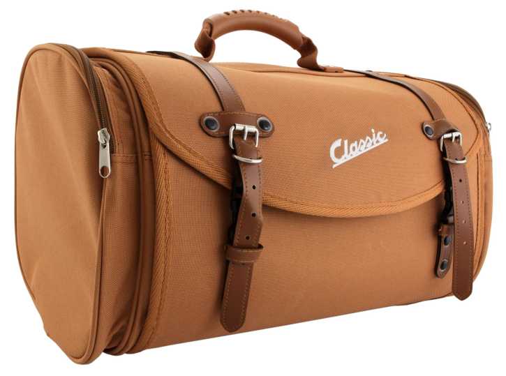 Tasche Koffer Classic Groß 35 Liter Nylon Braun für Gepäckträger Piaggio Vespa