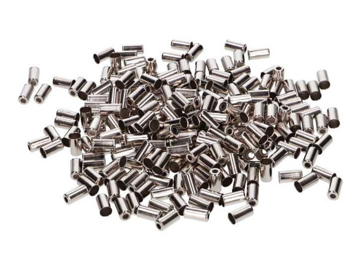 Endkappen für Bowdenzughülle Metall 5mm 250 Stück